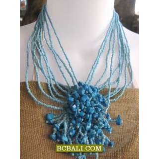 accessories necklaces chokers beaded stone pendants 